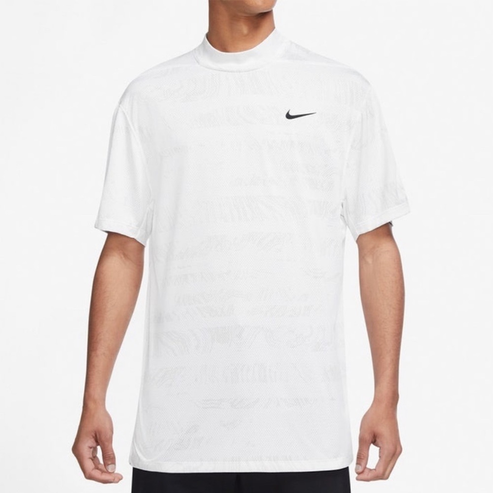 Nike Dri-Fit ADV Tiger Woods Mock Neck golf shirt - Large - White